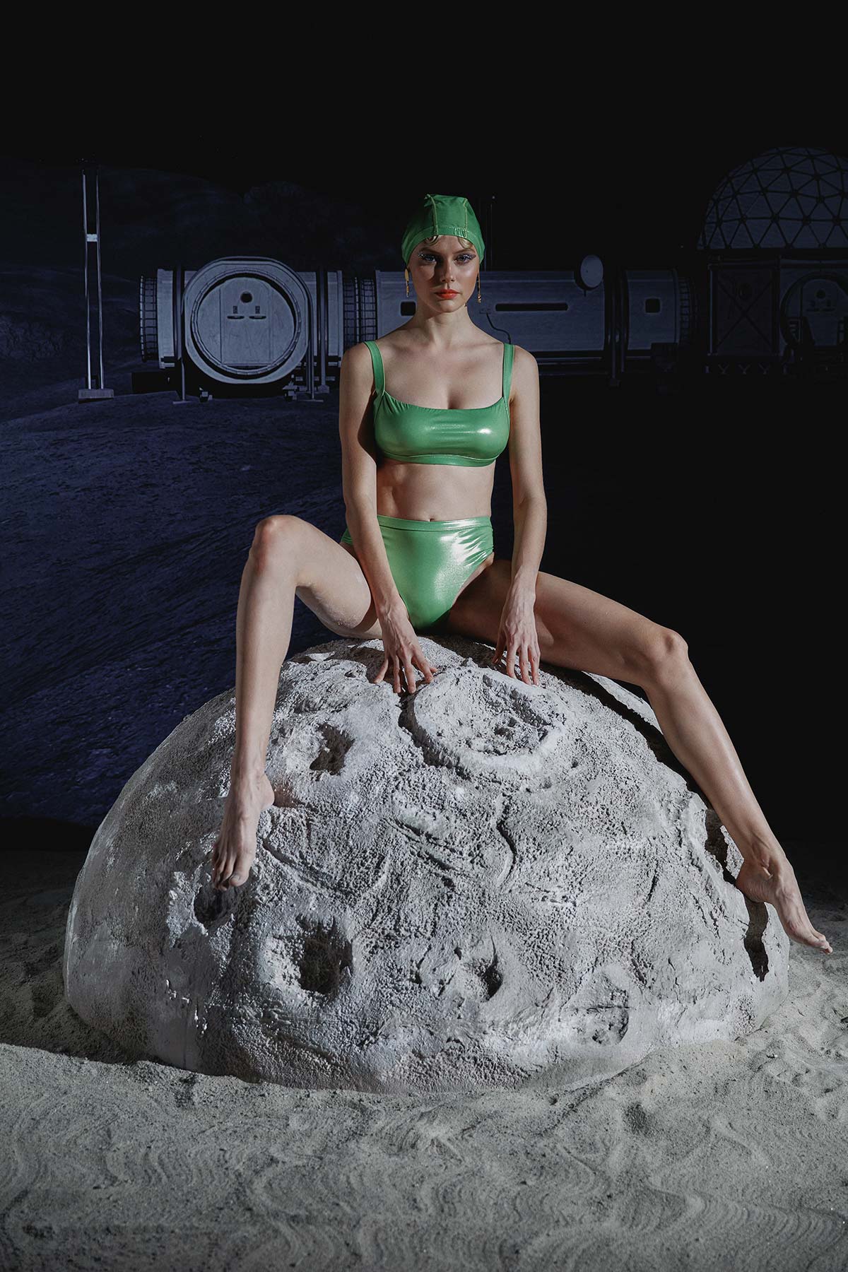 Alfard Askılı Yüksek Bel Bikini Takımı