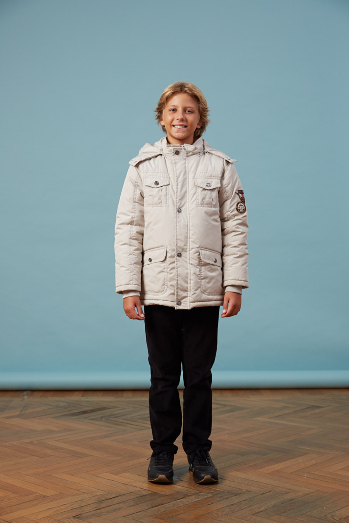 Orta Boy Taş Robalı Erkek Anorak