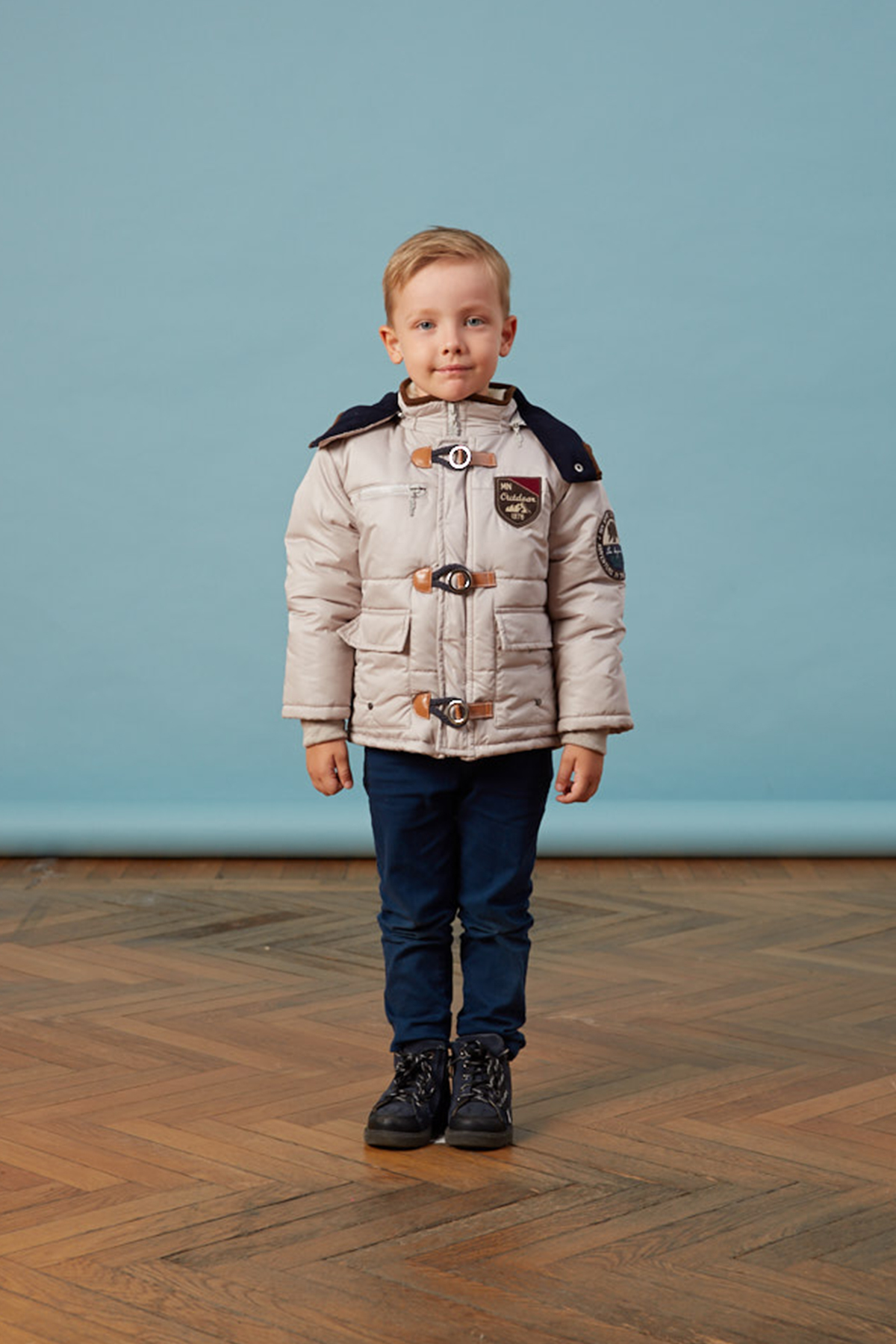 Bebe Çoban Düğmeli Bej Erkek Anorak