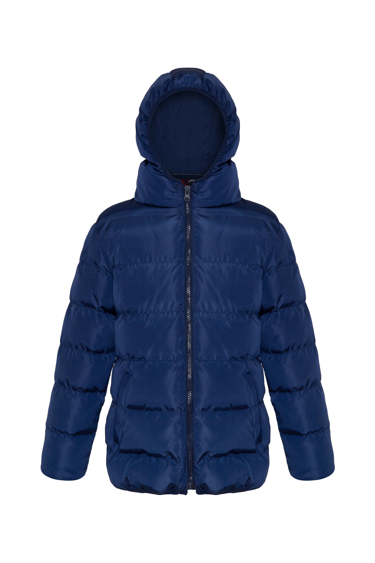 Orta Boy Lacivert Şişme Mont