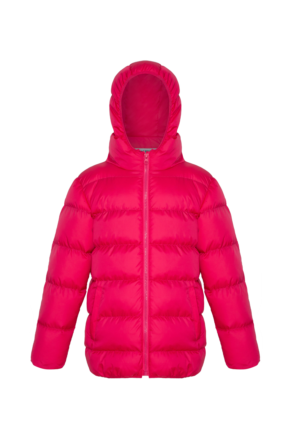 Orta Boy Pembe Şişme Mont