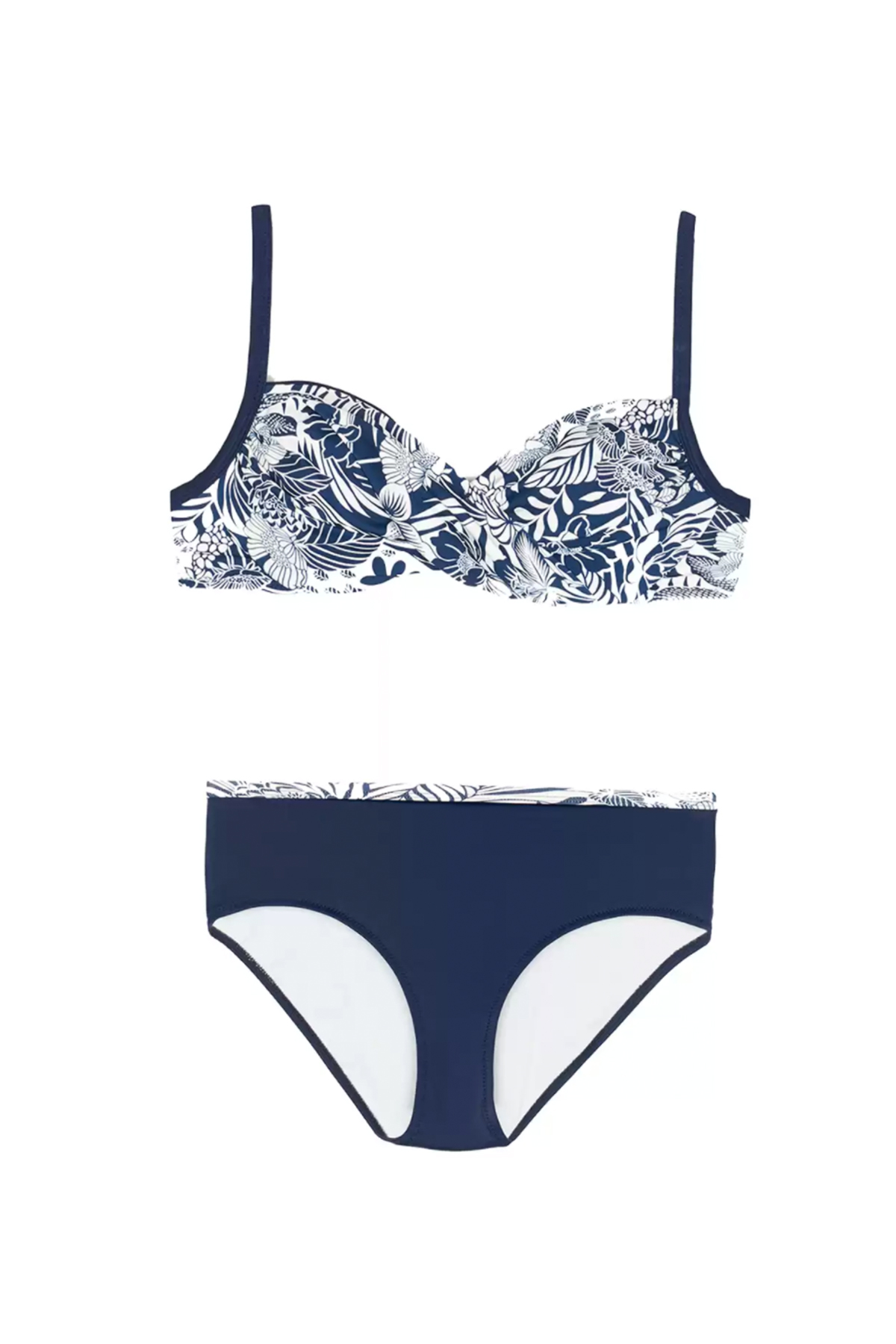 Yaprak Desenli Bikini Takımı