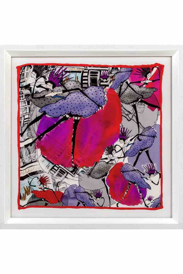 Moulin Rouge Paris İpek Beyaz Tablo