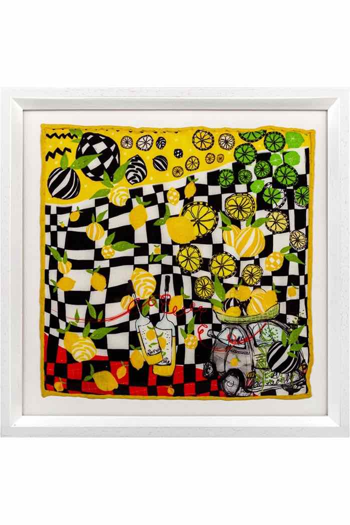 Limoncello İpek Beyaz Tablo