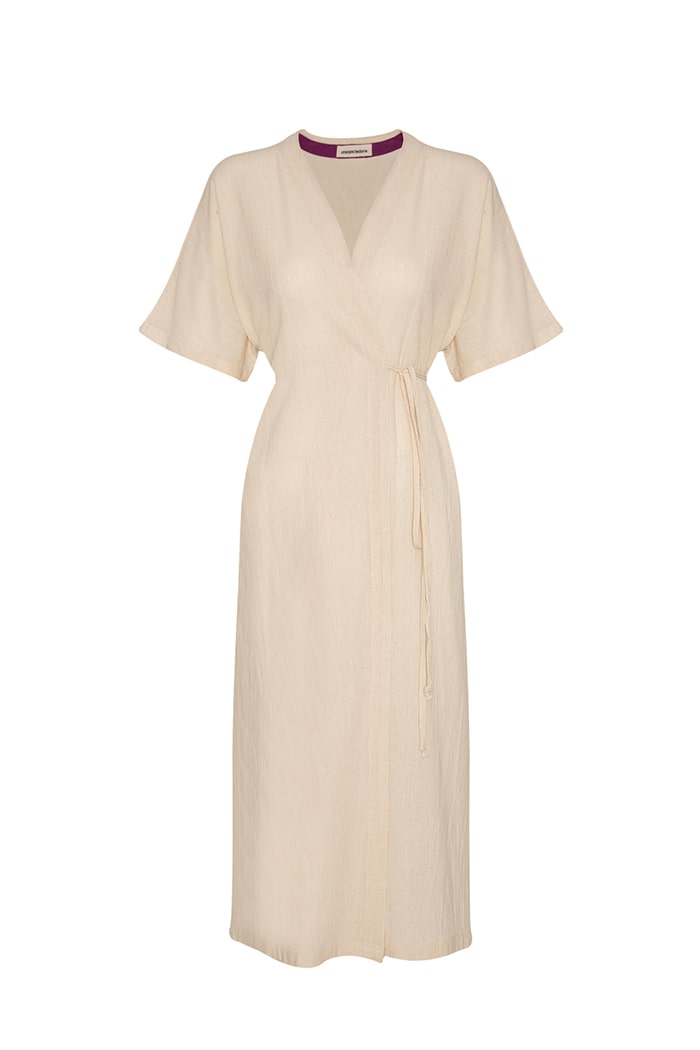 Realistic Kimono – Düz Bej