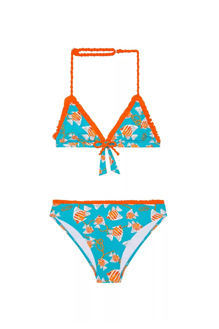 Bağcıklı Üçgen Çocuk Bikini