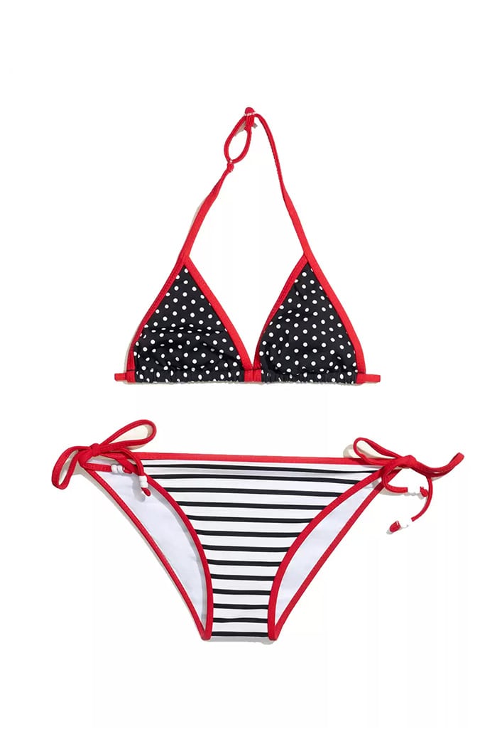 Puanlı Üçgen Çocuk Bikini