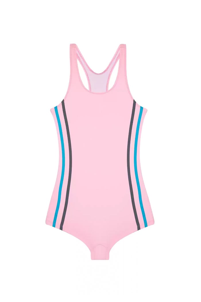 Yüzücü Pembe Çocuk Mayo