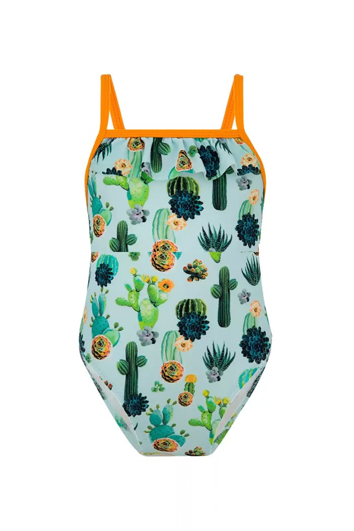 Fırfırlı Desenli Çocuk Mayo