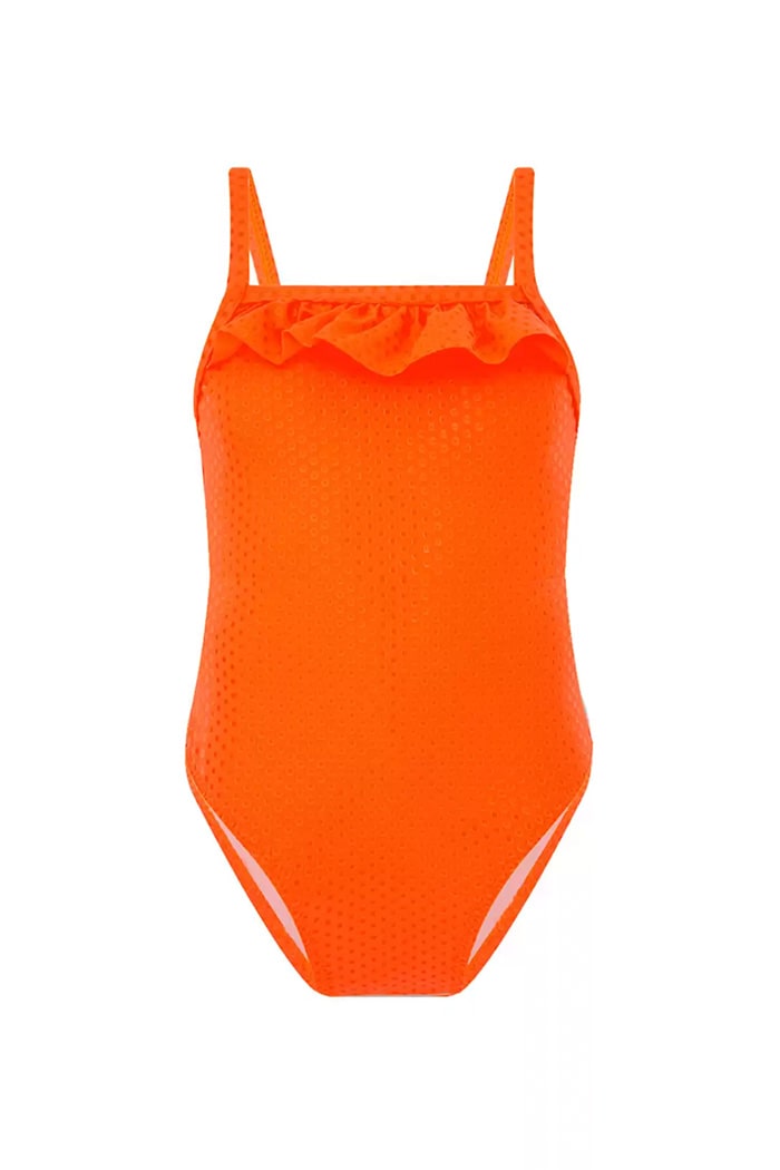 Fırfırlı Turuncu Çocuk Mayo