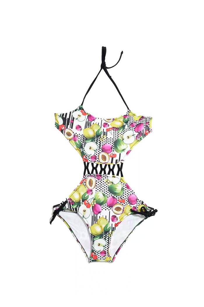 Elma Desenli Çocuk Mayokini