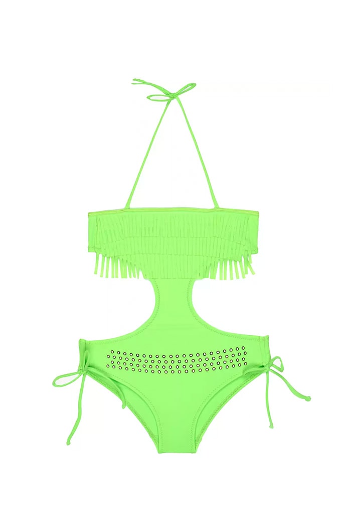 Yeşil Taşlı Çocuk Mayokini