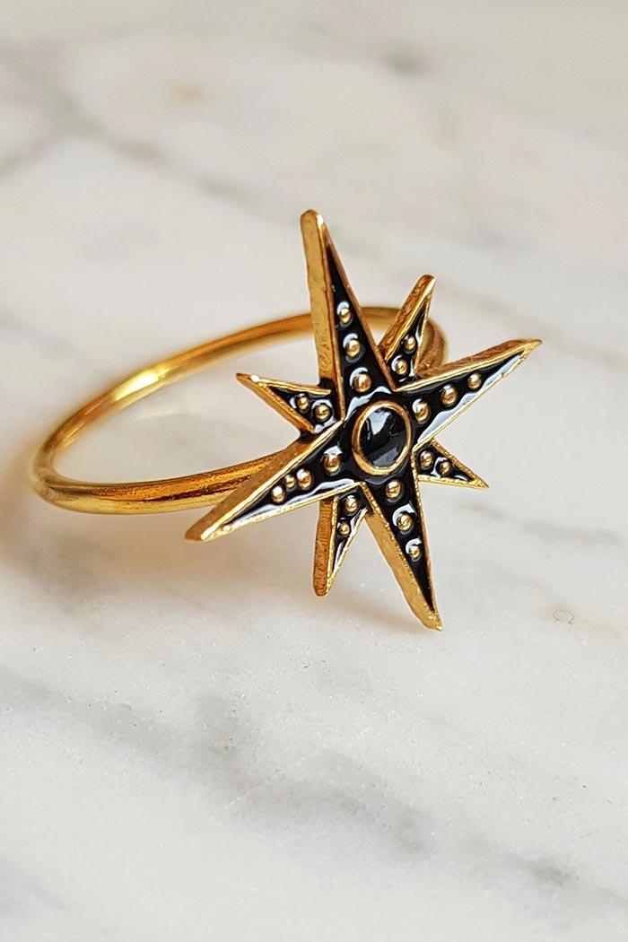 North Star Enamel Yüzük