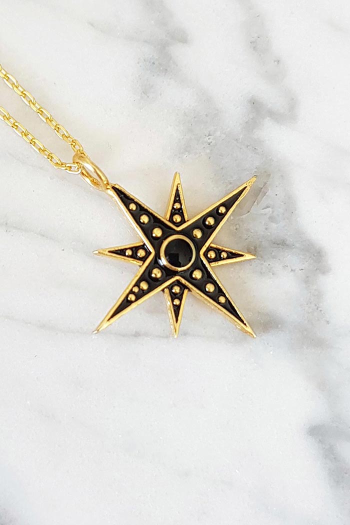 North Star Enamel Kolye
