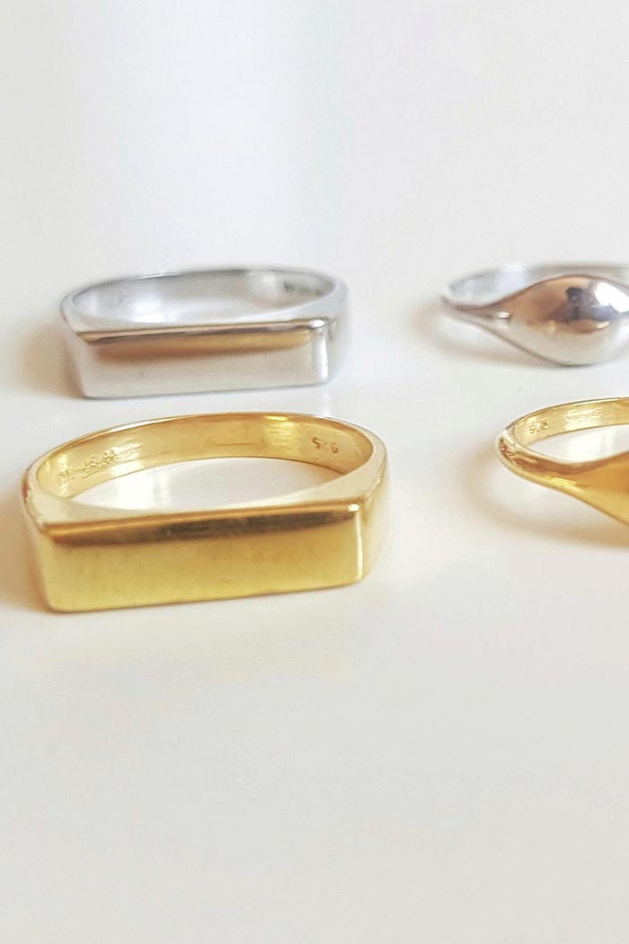 Rec Pinky Gümüş Yüzük