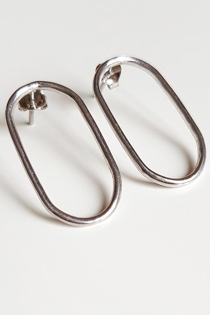 Curvy Gümüş Küpe 