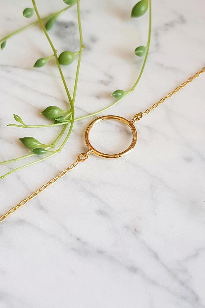 Circle Gold Bileklik 