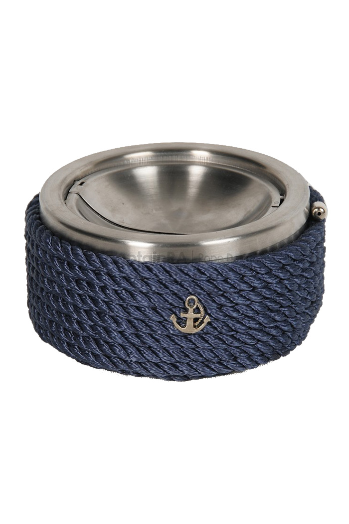 Krom Kapaklı Küllük - Lacivert