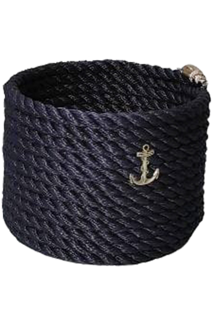 Mini Yuvarlak Havlu Sepeti - Lacivert