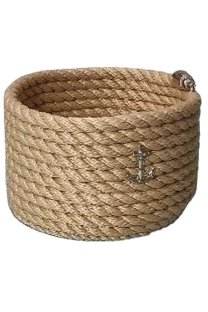 Mini Yuvarlak Havlu Sepeti - Bej