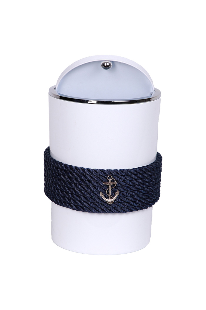 Beyaz Çöp Kovası - Lacivert