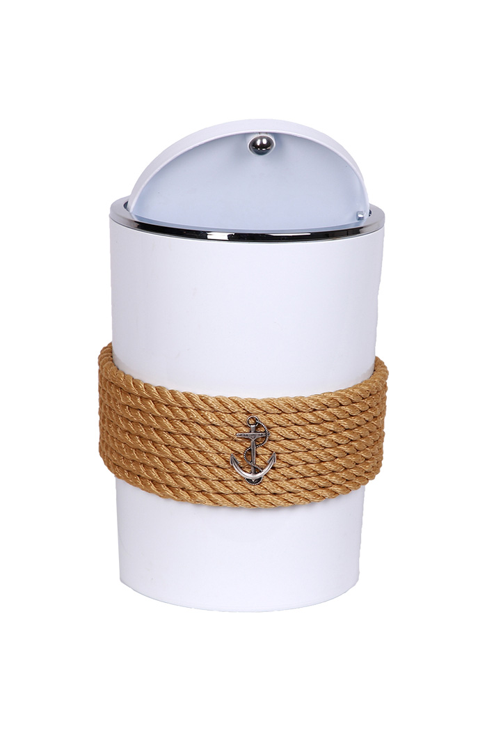 Beyaz Çöp Kovası - Krem