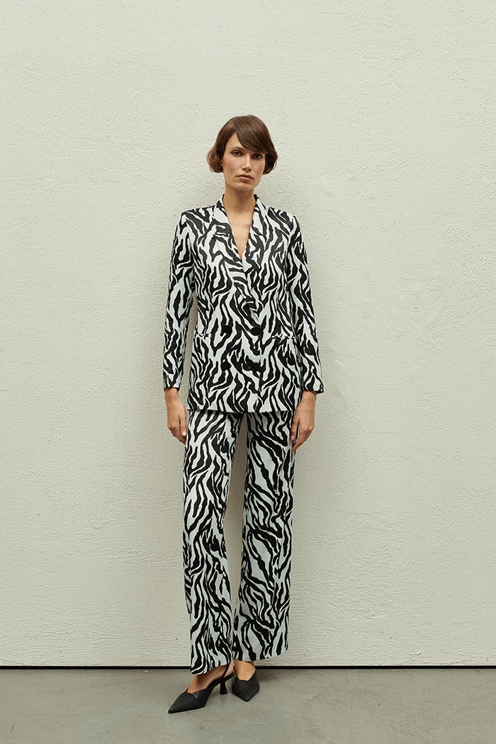 Bowie Zebra Baskılı Pantolon