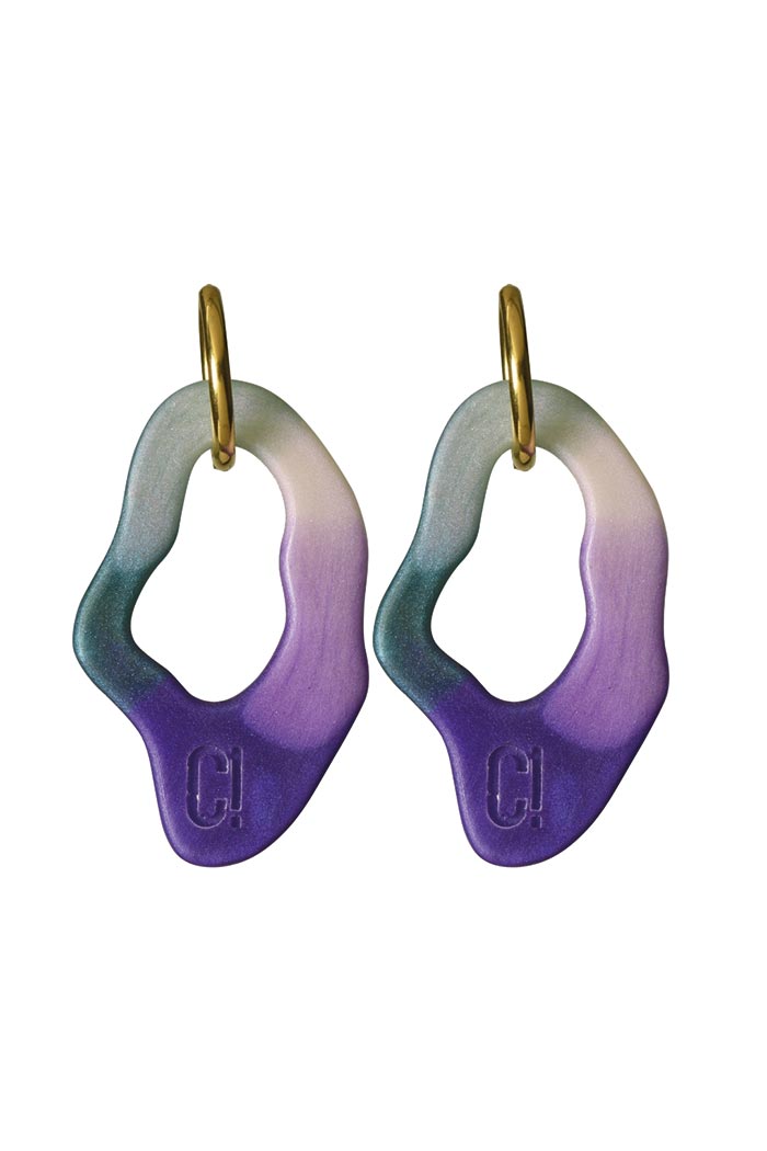 Ear Candy Big Tricolor no.1 Küpe