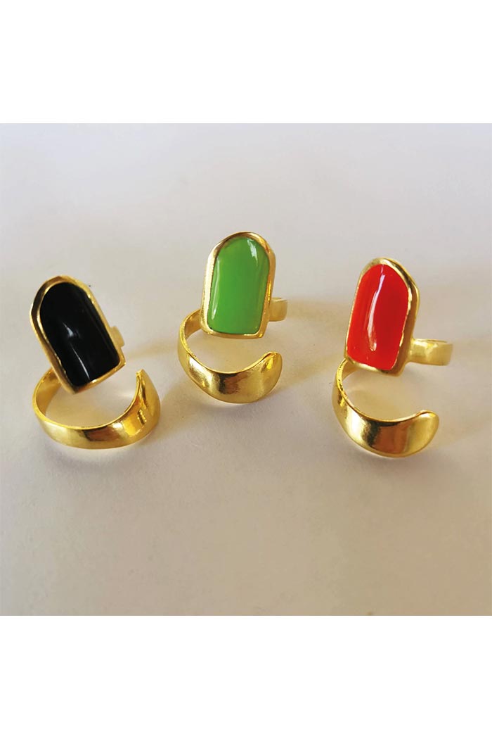 Renkli Tırnak Yüzük