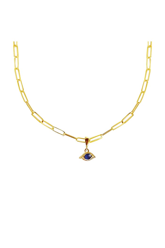 Köşeli Halka Zincir Göz Kolye