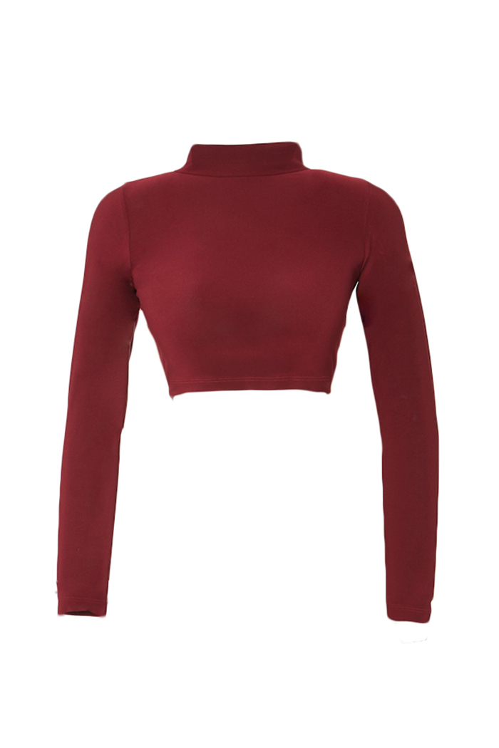 Laurel Bordo  Crop Top