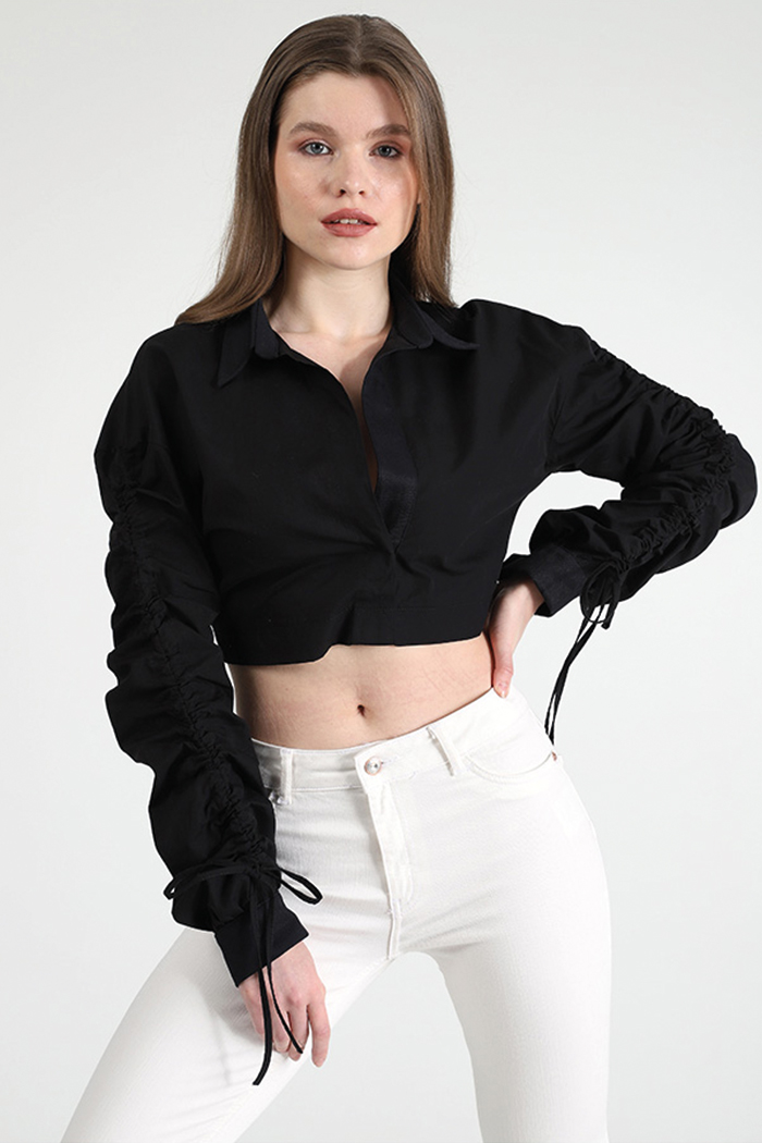 Marcia Siyah Gömlek