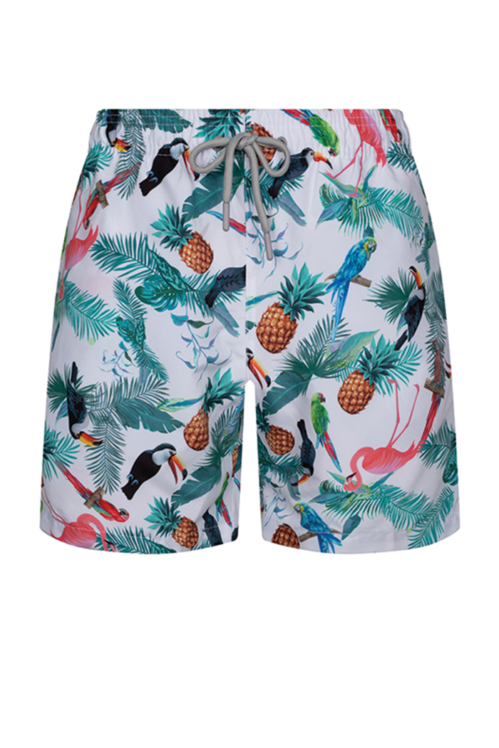 Ananas Desenli Şort Mayo