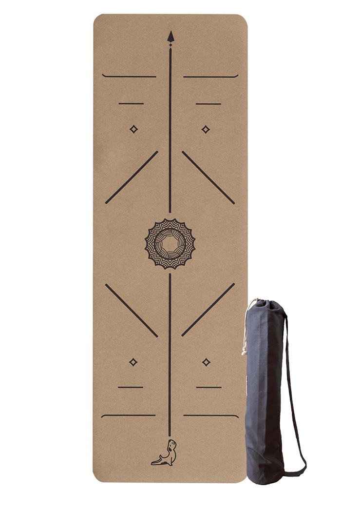 Nature Series 4 mm Mantar Doğal Kauçuk Kaydırmaz Yoga Matı