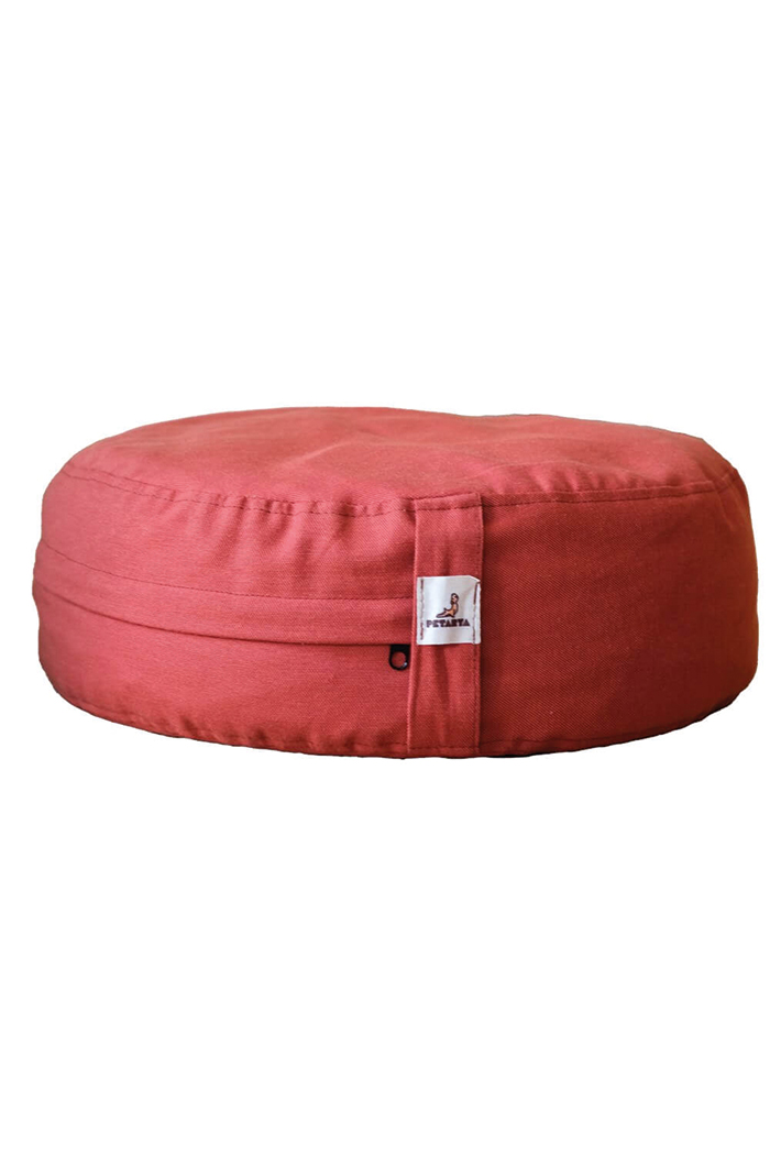 Zafu Kiremit Karabuğday Kabuğu Dolgulu Meditasyon Minderi