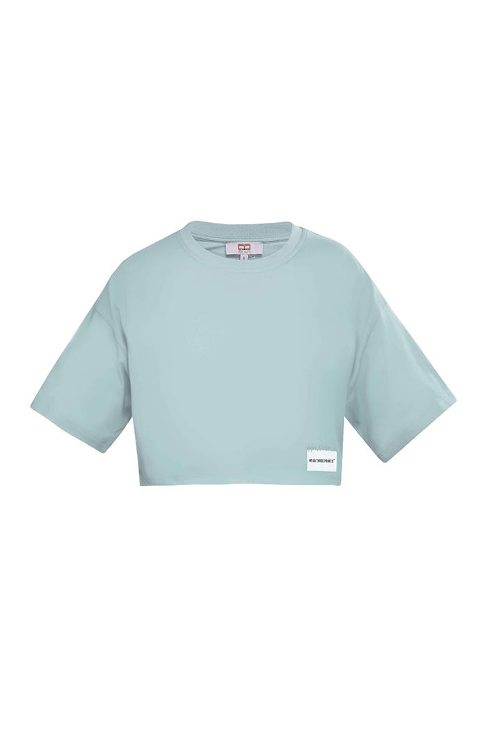 Yeşil Weekend Crop T-shirt