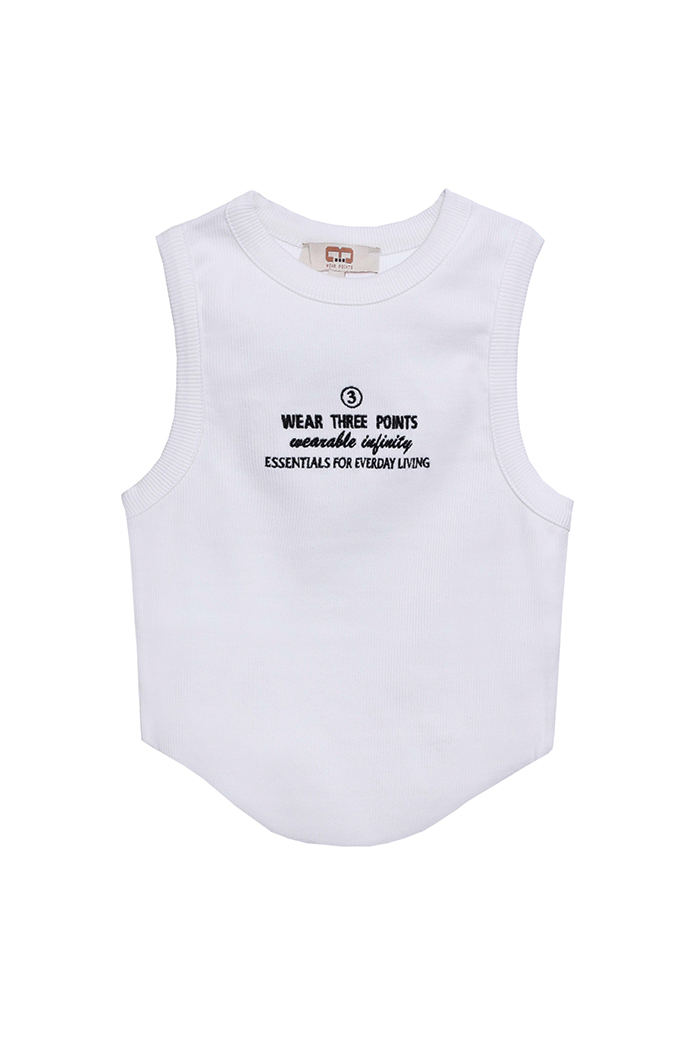 Beyaz Infinity Crop Kaşkorse