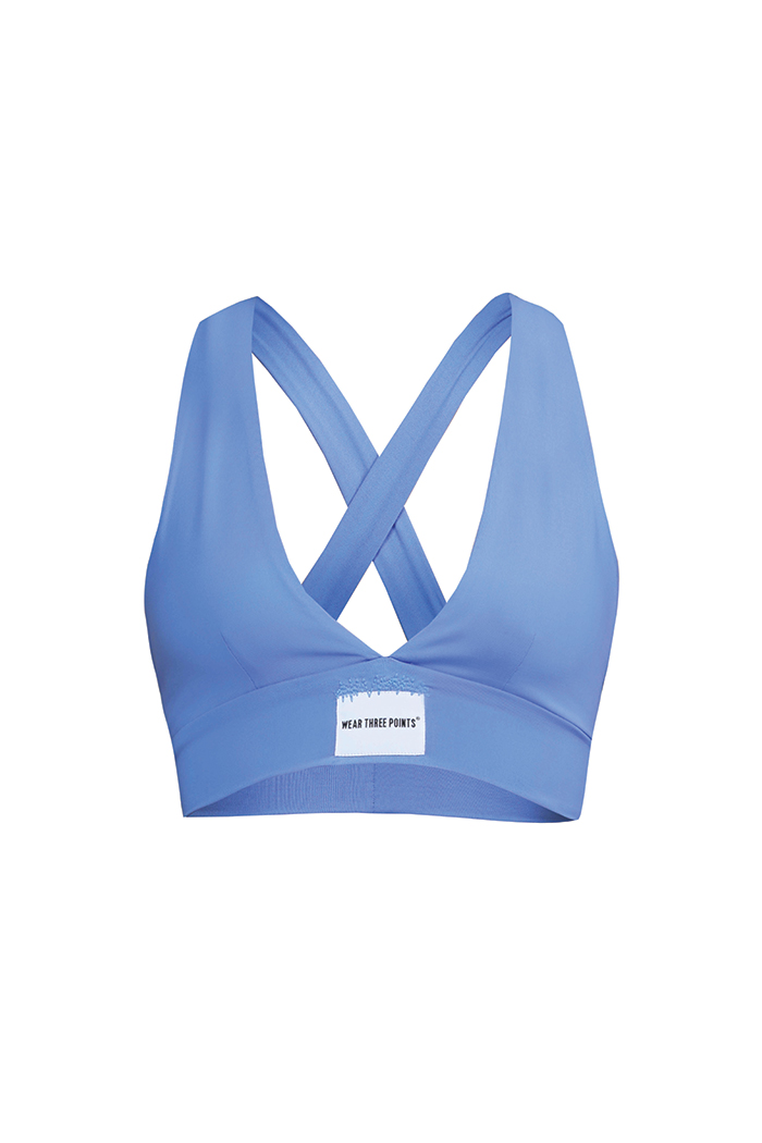 Mavi Xante Çapraz Büstiyer