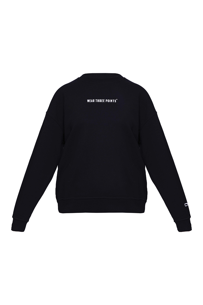 Siyah Weekend Oversize Sweatshirt