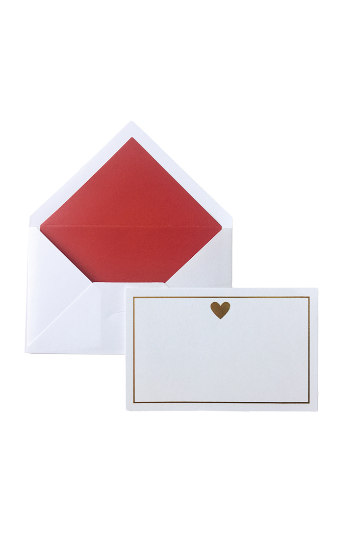 Yaldız Kalp Tebrik Kartı 10'lu