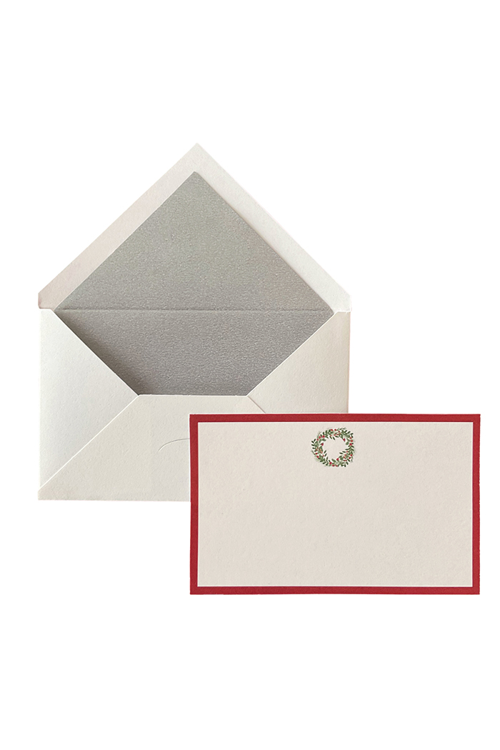 Yılbaşı Wreath Tebrik Kartı 10'lu