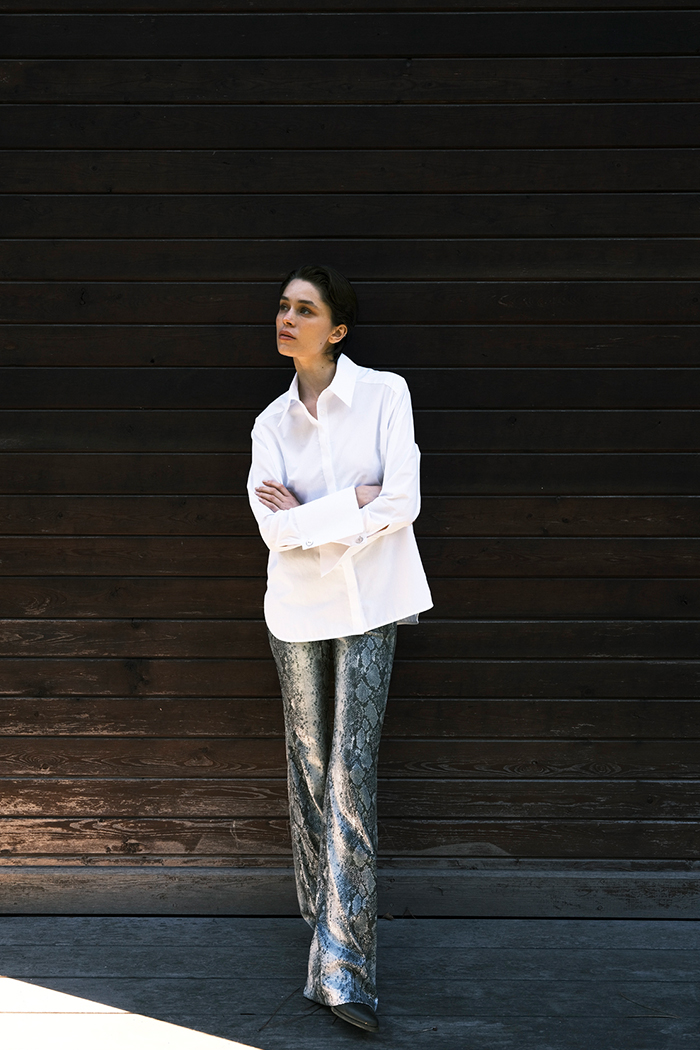 Charlotte Uzun Kollu Bol Kesim Beyaz Gömlek