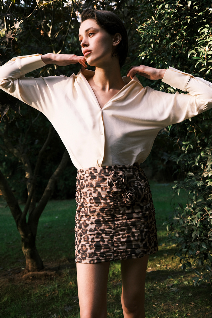 Margarette Mini Etek Kahve