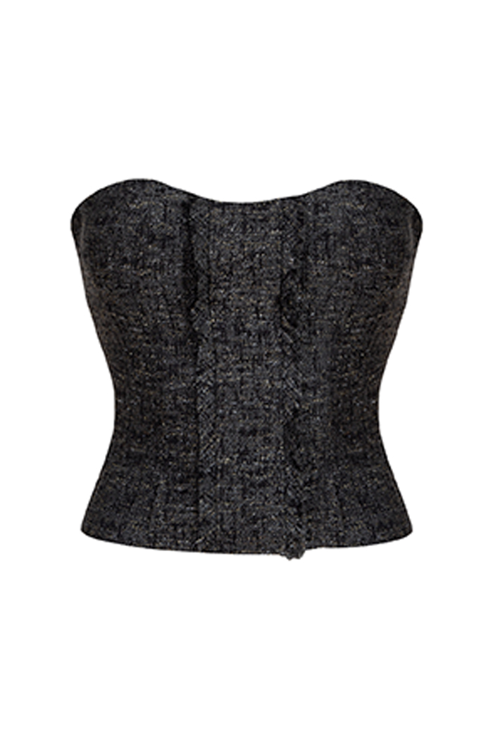 Austine Straplez Gri Üst