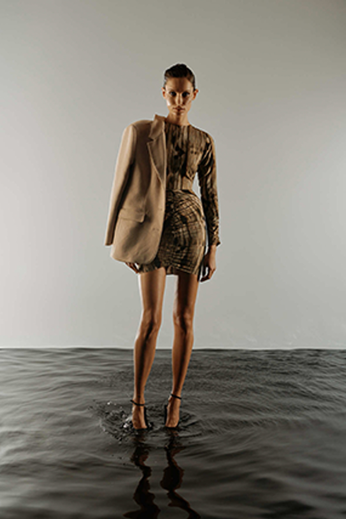 Maddy Baskılı Mini Elbise