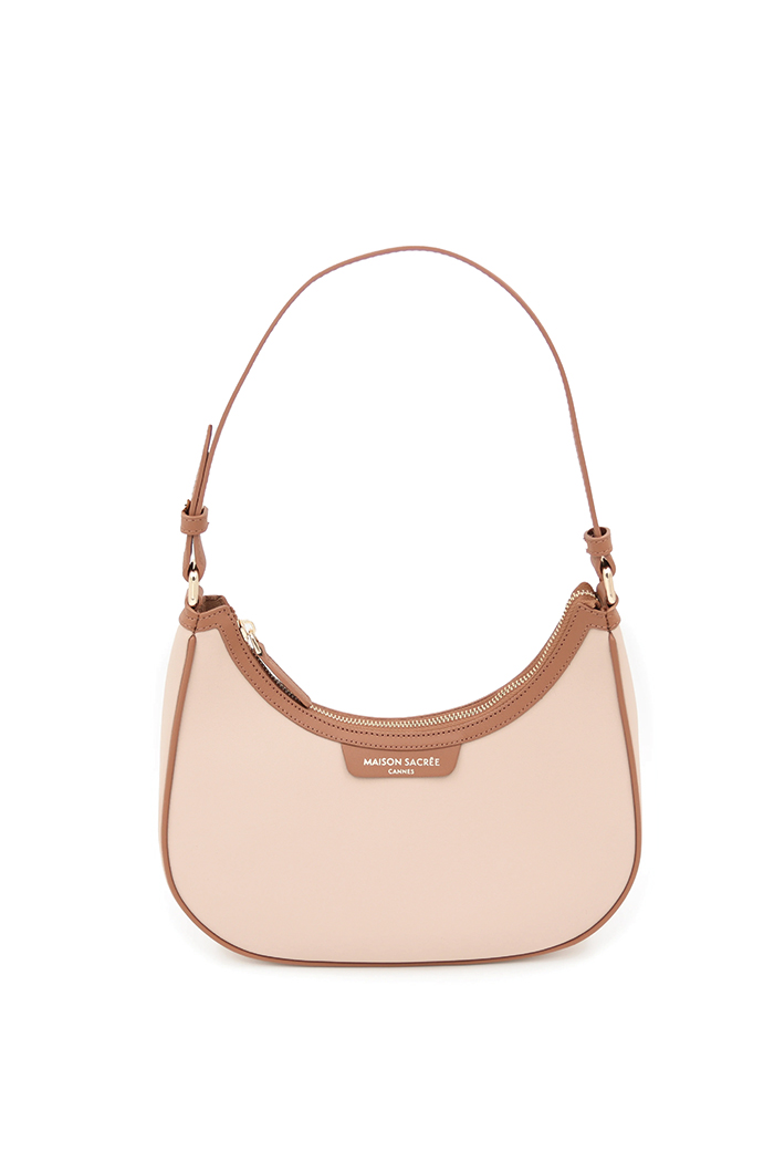 Mirandole Bej Deri Omuz Çantası