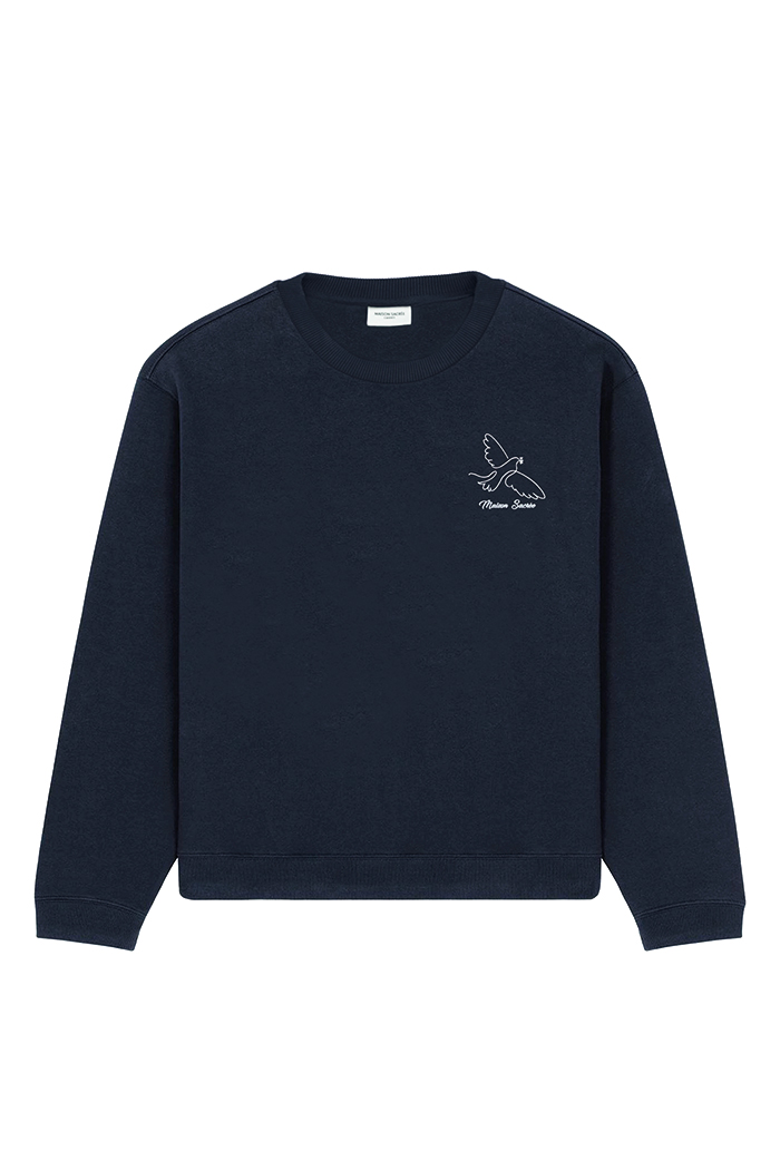 Paloma Lacivert Baskılı Sweatshirt