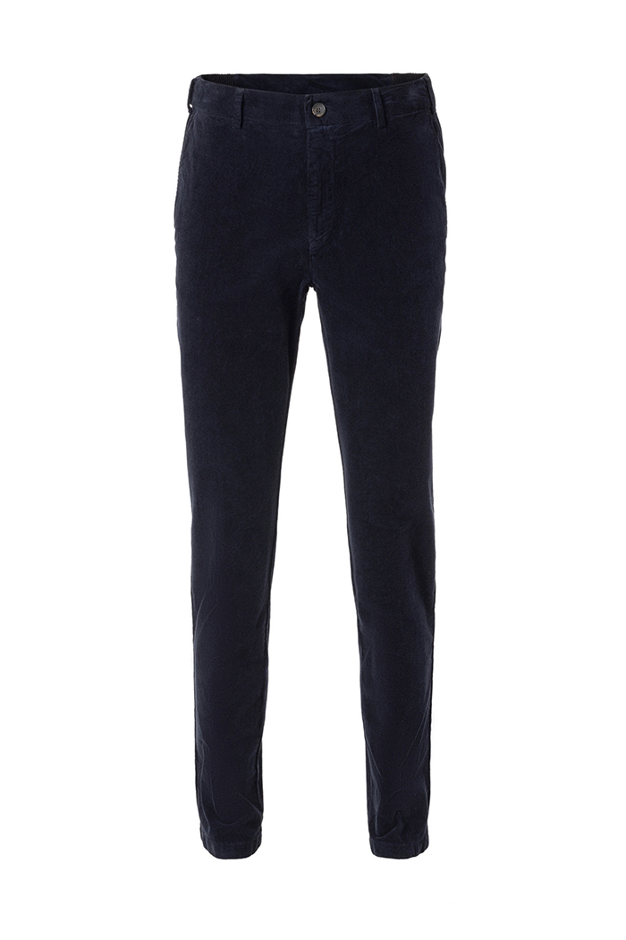 Lacivert Renk Kadife Beli Lastikli Jogger Pantolon