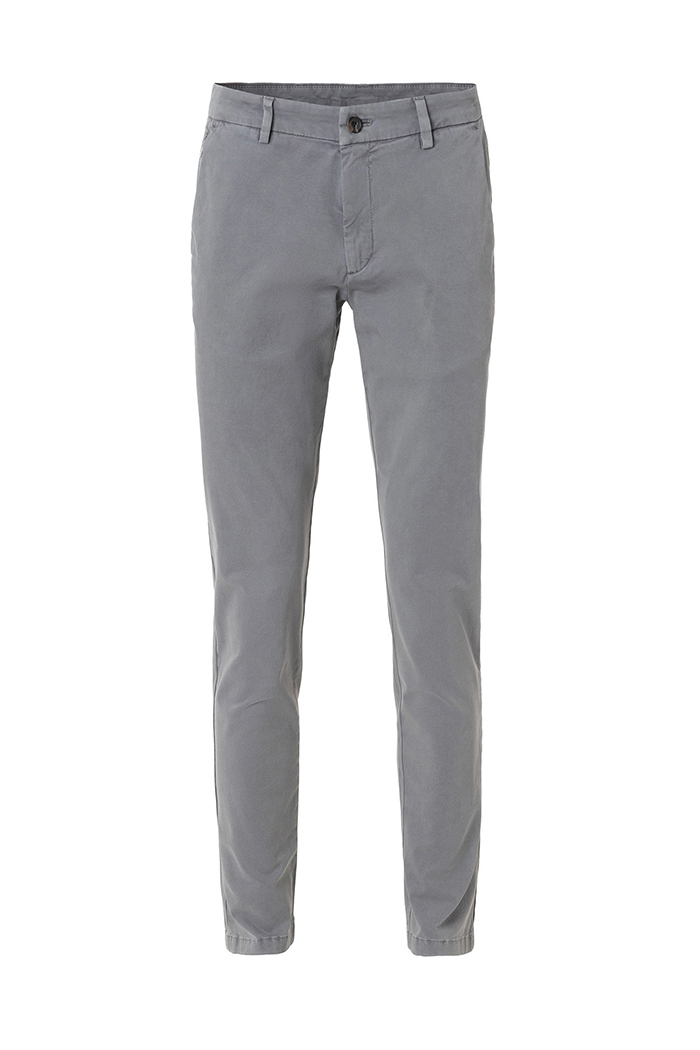 Gri Renk Pamuk Chino Pantolon