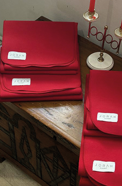 Minimal Çift Yüzlü Kırmızı Atkı